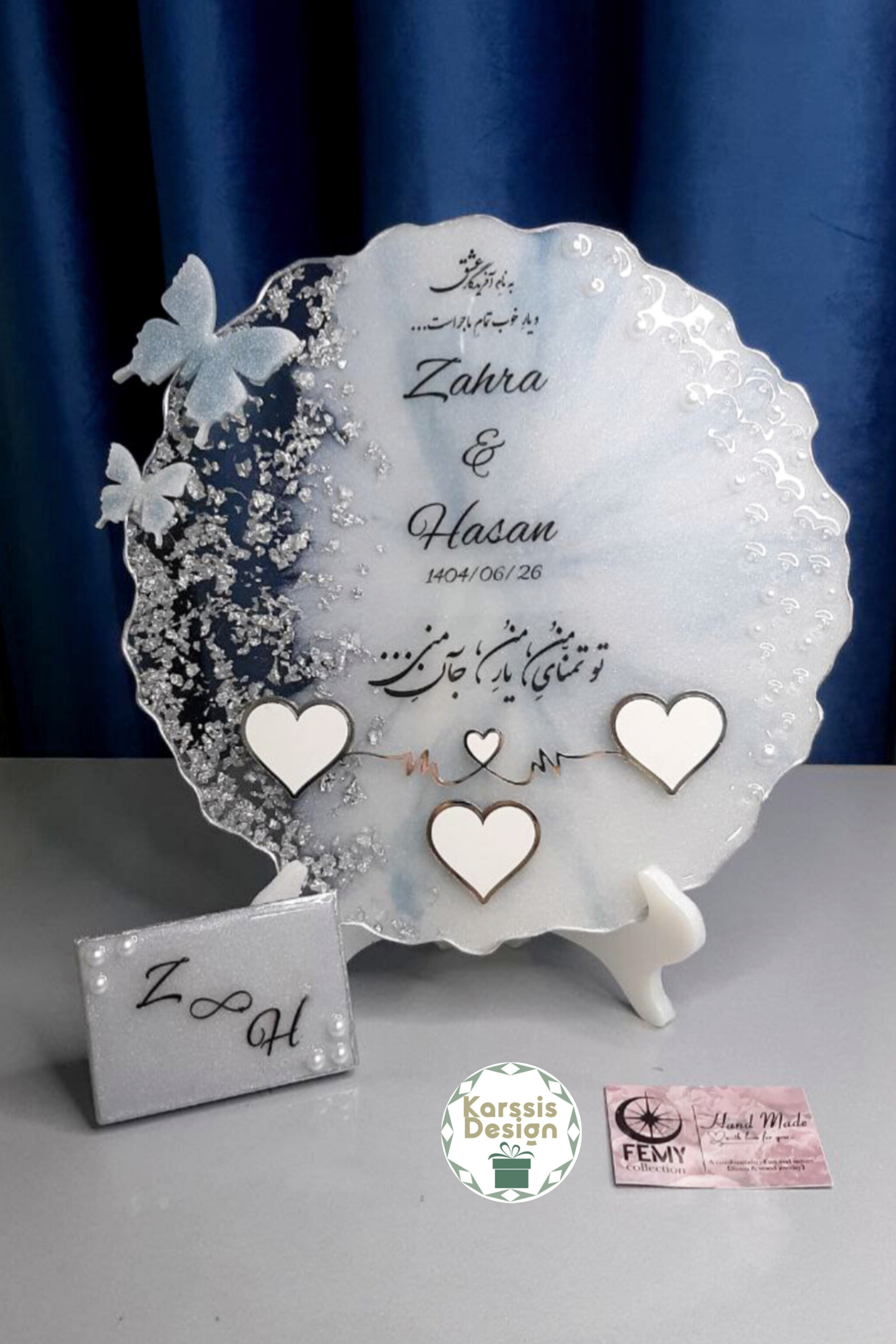 استند اثر انگشت رزینی مدل یخی